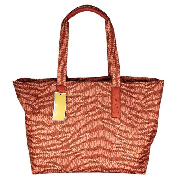 MICHAEL | Michael Kors The Michael Bag - Deep Orange - 21.5"W x 12.5"H x 8"D - Picture 9 of 9
